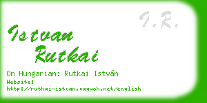 istvan rutkai business card